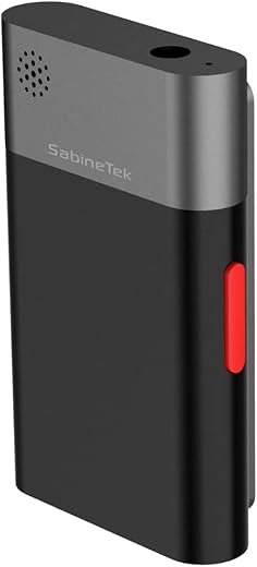 SabineTek Official AudioWow - Mini Wireless Bluetooth Lavalier Microphone - Voice Recorder for Podcasts, Vlogs, Gaming & S...