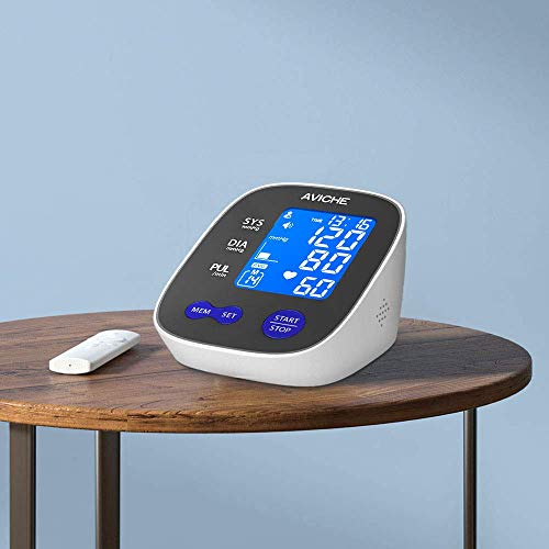 Aviche Automatic Digital Arm Blood Pressure Monitor | Large Backlight Lcd Display | Talking Pulse Rate 22-42Cm Bp Cuff Machine | Include Plug #TOP7