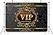CORFOTO 8x6ft Vintage Gold VIP Backdrop VIP Card Golden Elements Photography Background Red Carpet Photo Booth Birthday Party Banner