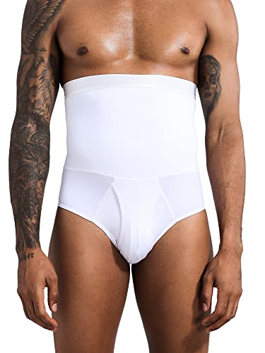 Men’s Tummy Control Briefs High Waist Shapewear Body Slimming Underwear Control Belly Girdle Abdomen Compression Shorts