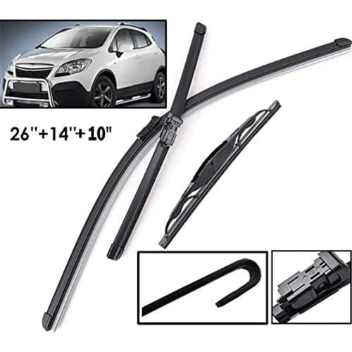 Balais d'essuie-glace pour Opel Mokka 2012-2017 anti-trace et silencieux pour vue nette
