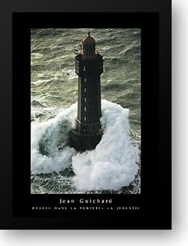 ArtDirect Phares dans la Tempete - La Jument II 24x32 Framed Art Print by Guichard, Jean