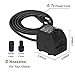 YH YUANHUA Submersible Water Pump 6.1ft Power Cord Ultra Quiet Pump with Dry Burning Protection 200GPH for Fountains, Hydroponics, Ponds, Statuary, Aquariums - More …