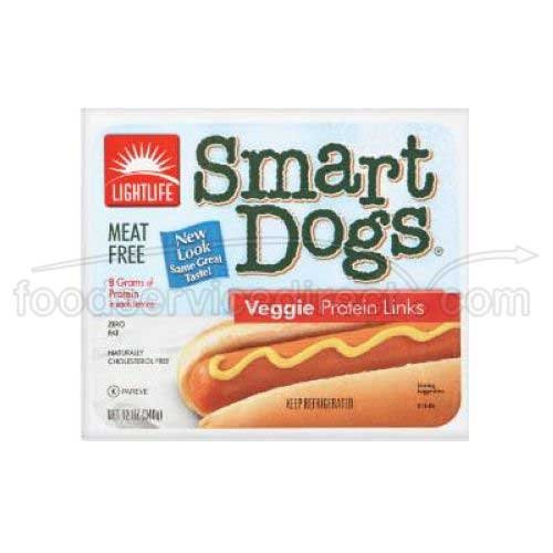 Light Life Foods Smart Dogs, 12 Ounce - 12 per case.