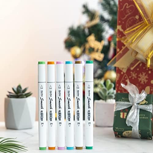 ELOKI Art Marker Set - 80 Color Dual Tip Permanent Sketch Markers - Ideal for Artists Adults Kids Drawing Coloring Crafts Gifts - 1 Color Card - Carry Case for Storage and Travel(White 80)