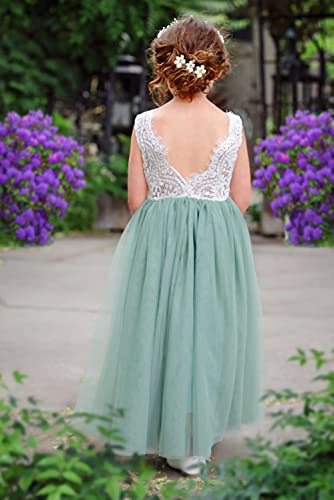 image for 2Bunnies Girl Peony Lace Back A-Line Straight Tutu Tulle Party Flower 