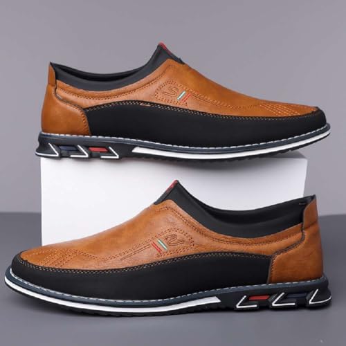 Image of Men's Oxford Business Casual Shoes Office Loafers Dress Comfort Driving Shoes
