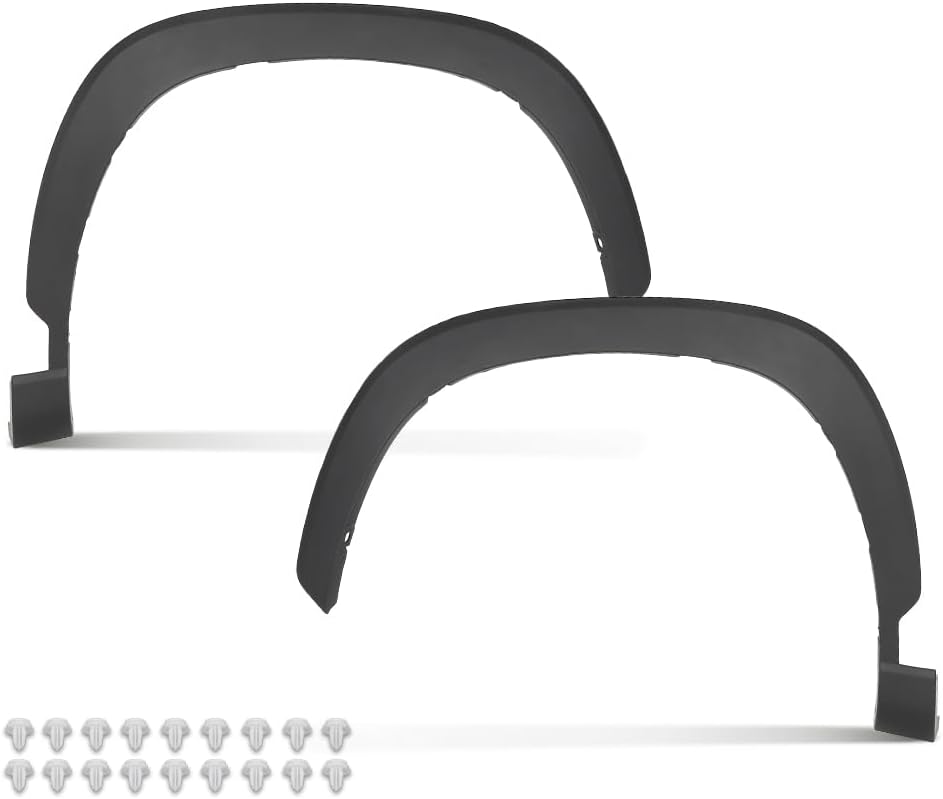 Fender Flare Pair Front Left & Right Compatible with Toyota Corolla Cross (submodel: L, LE, XLE) 2022-2023 756010A040, 756020A040, TO1291125, TO1290125