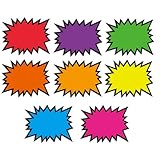 3x5in 160pcs Fluorescent Neon Signs,Starburst Signs for Retail,Garage Sale Sign,Yard Sale Supplies Price Tags Signs,Poster Board Decorations(3x5in 160pcs)