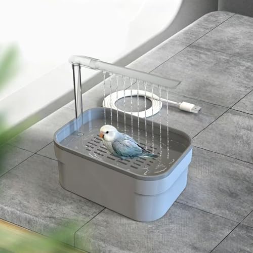 Ducha de loros contra el calor con fuente de baño y enchufe impermeable 4