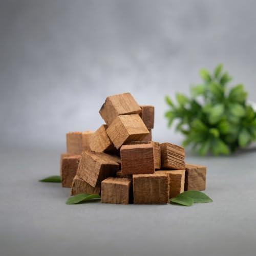 Image of Vijaysar Wooden Glass, Indian inchMorning Detox Ritual Glass Natural Wooden Infusion Tumbler inch Ayurvedic Herbal Water Cup, Handcrafted, 90ML (Vijaysaar Wood Cubes)