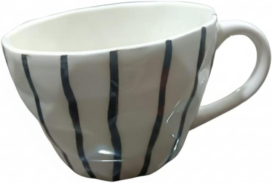 Zebra Stripe Ceramic Cup Mug with a Bold Stripes adds Modern Stylish Touch to Your drinkware Collection.