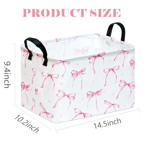 Image of Storage Basket Home Shelf Basket Clothes Laundry Hamper | Rectangle Organizer Box Nursery Bin Gift Laundry Basket with Handles for Home