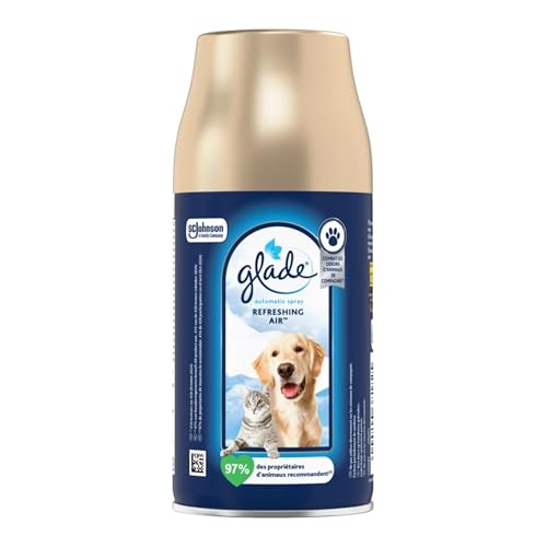 Glade Mascota - Ambientador en Aerosol, Recarga para Dosificador Automático, Fragancia con Aceites Esenciales, Hasta 60 Días de Fragancia, 1 x 269ml