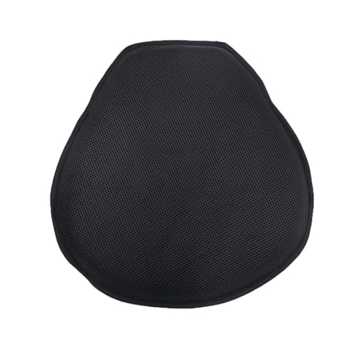 Cojín de asiento para moto pasajero trasero universal negro elástico