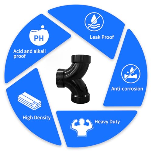 Image of Lesso 3''Double Degree 90 ELBOW ABS pipe fittings Black, 3 Inch