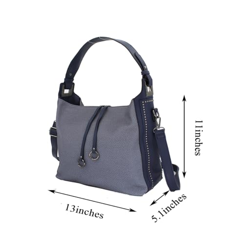 Image of Designer Soft Leather Textured Large Capacity Shoulder Bag Trendy Crossbody Handbag For Women Bag Hobo Tote Purse