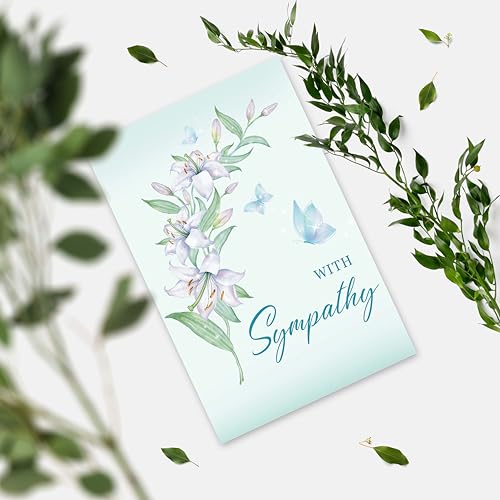 Image of Sympathy Card Gifts for Loss of Loved One, Sympathy Cards with Premium Envelope, Elegant Condolence Card Gift for Family or Friends