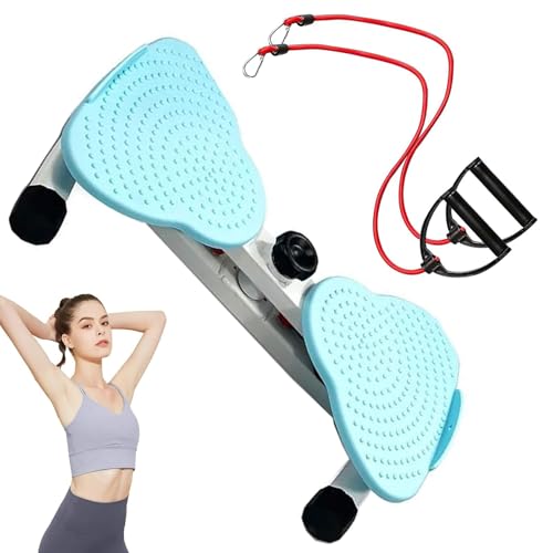 Vuirrm Body Shaping Waist Twisting Machine for Women Adults Cardio Weight Loss/Cardio Exercise Waist Toning Fitness Turntable for Home Workout Waist Sculptor MachineBlue,12x53x33cm