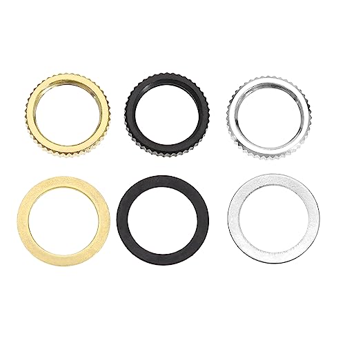 VGOL 3 Set Electric Guitar Switch Gear Nut & Spacers Replacement Compatible with Epiphone Compatible with Gibson Guitar Toggle Switch Nut Metal