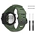 MoKo Suunto Core Watch Band, Classic Replacement Soft Wrist Band Strap with Metal Clasp for Suunto Core Smart Watch, Fits 5.51"-9.06" (140mm-230mm) Wrist, Army Green