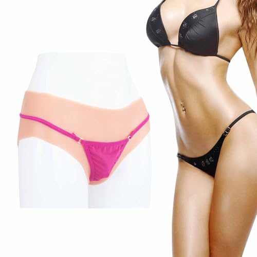 ZWSMS Silicone Vagina Panties Hiding Gaff Boxer Briefs Realistic Sissy Panty Crossdressing Apparel Male to Female Transgender,Color 1,Upgrade