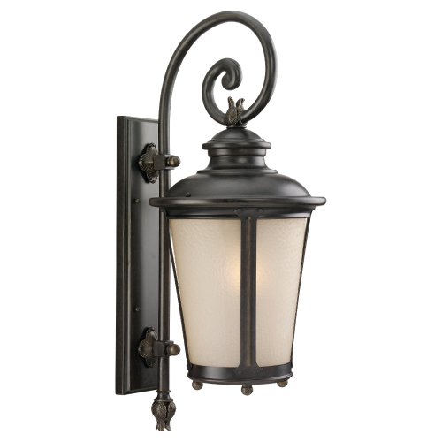 Sea Gull Lighting 88242-780 Outdoor Sconce with Etched Hammered with