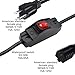KHGUZ Car Outdoor Extension Cord with Switch On/Off, 16A 250V 14AWG Heavy Duty Waterproof Lighted Auto Extension Cord Inline Switch for Electrical Equipment, Universal for RV, SUV, Truck
