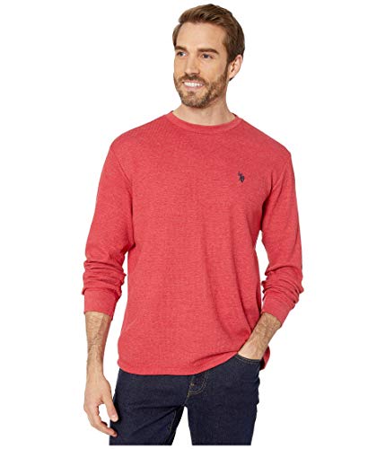 Image of U.S. Polo Assn. Men's Cotton Regular Fit Long Sleeve Crew Neck Solid Thermal Shirt