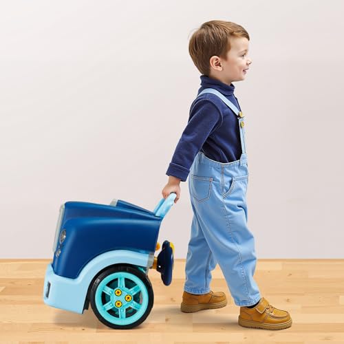 VEVOR Engine Toy, 60 Pieces, Kids Mechanic Car Repair Set with Removable Parts, Lights and Sounds, Steering Wheel and Horn, Kids Mechanic Workshop Set for Toddler Ages 3 Years and Up, Blue by VEVOR - Image 2