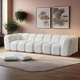 Sofá modular modular, cómodo sofá cama de pana para sala de estar, dormitorio, apartamento y oficina, diseño de 102.3 pulgadas, se adapta a 3-4 personas