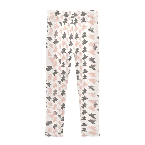 Houndstooth Black and White Kids Baby Girls Basic Leggings Stretch Full Length Dance Pants Gym2