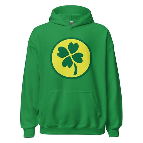 TOP KOALA TEE Shamrock Four Leaf Clover Unisex Hoodie