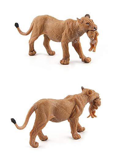 Warmtree Simulated Wild Animals Model Realistic Plastic Animal Action Figure For Collection (Lions Family) #TOP5
