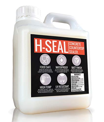 H-SEAL CONCRETE COUNTERTOP/WORKTOP SEALER | FOOD SAFE | HIGH TEMP | MATT FINISH | WATERPROOF | UV RESISTANT (1 Litre)