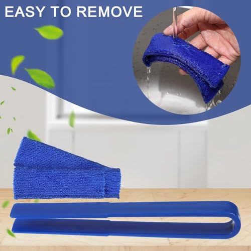 Image of 4 Pcs Multicolor Reusable Window Blinds Duster, Cleaner Duster Brush, Cleaning Tools for Window, Air Conditioner Vents, Fans, Car Vents