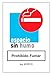 MovilCom® - Adhesivo PROHIBIDO FUMAR ESPACIO SIN HUMO 100x150mm Señal prohibición (ref.RD46652)