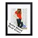 RPJC 11 x 14 Picture Frames Made of Solid Wood and High Definition Glass Display Pictures 8x10 with Mat or 11x14 Without Mat for Wall Mounting Photo Frame Black