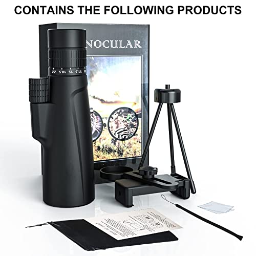 Monocular 8-22x50 HD impermeable con zoom potente para caza y observación 7