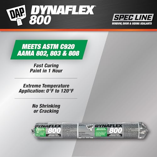 Image of DAP Dynaflex 800 Advanced All Weather Sealant Sausage Pack, White, 20.3 Oz (7079880802)