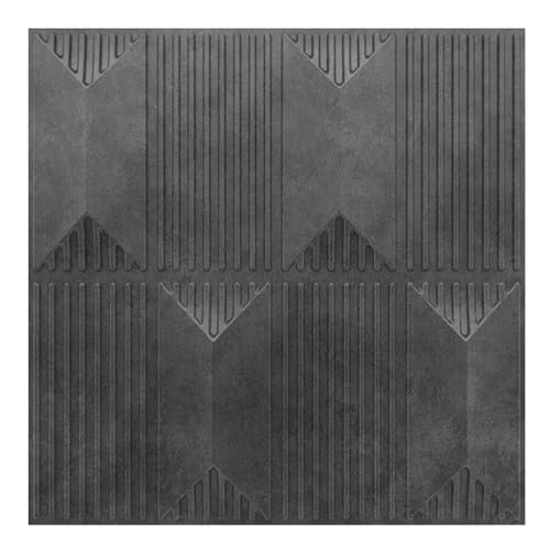 Image of Kayra Decor 3D PVC Wall Panel Artisian Design Nexa Gray Color 19.7 inch x 19.7 inch (Pack of 40) - Covers 107.80 Sq. Ft.