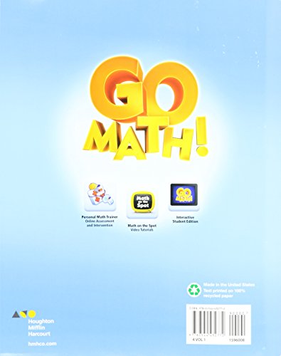 Student Edition Volume 1 Grade 4 2015 (Go Math!) - Image 2