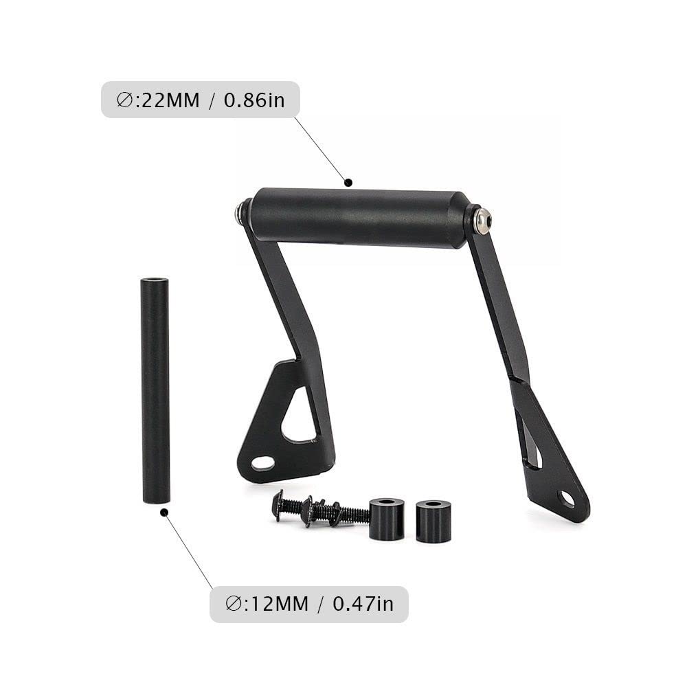 Uchwyt na telefon motocyklowy do Moto Guzzi, V85 TT 2019-2020 Zacisk na kierownicę motocykla i roweru(12mm)