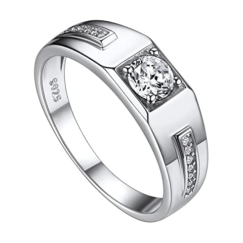 Suplight Sterling Silver Engagement Ring for Men Cover