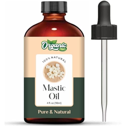 Image of Organic Zing Mastic (Pistacia lentiscus) Oil | Pure & Natural Essential Oil for Skincare, Aroma & Massage - 118ml /3.99fl oz