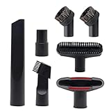 AUTUUCKEE Vacuum Accessories 7pcs Set,Cleaner Accessories,Shark Carpet Cleaner Accessories,Vacuum Attachments for Car Clean Valet,Vacuum Hose Adapters,Vacuum Attachments for Small Spaces(32mm)