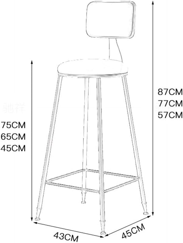 Chaises de comptoir industrielles blanches avec dossier pour gagner du confort en cuisine