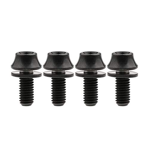 Image of Titanium M5x12mm with Washer Bicycle Water Bottle Cage Bolt 4 Pack