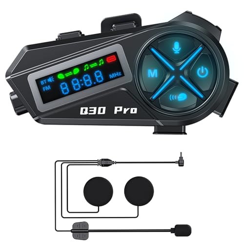 Casque intercom double moto résout le manque d'autonomie avec sa batterie 1000 mAh Bluetooth 5.4