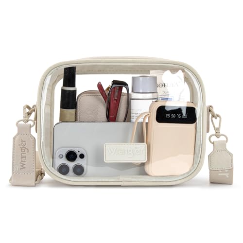 montana west x wrangler clear bag for stadium events crossbody purse for concerts sports